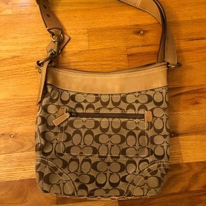 AUTHENTIC COACH 10403 Sig. C - LIGHT BROWN TAN Bag